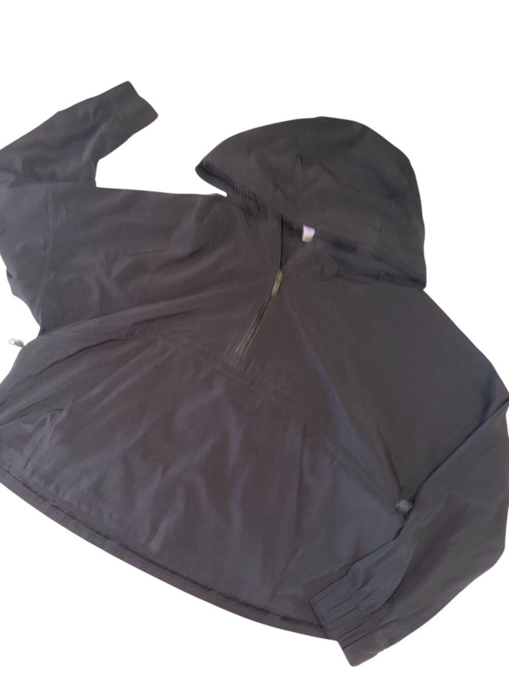 Lululemon All Day Breeze Black Quarter Zip Pullover Hoodie Jacket Size 4